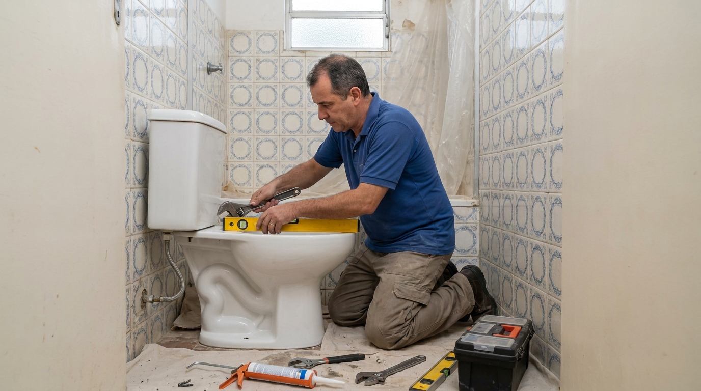 Fixação de vaso sanitário em Belém-PA