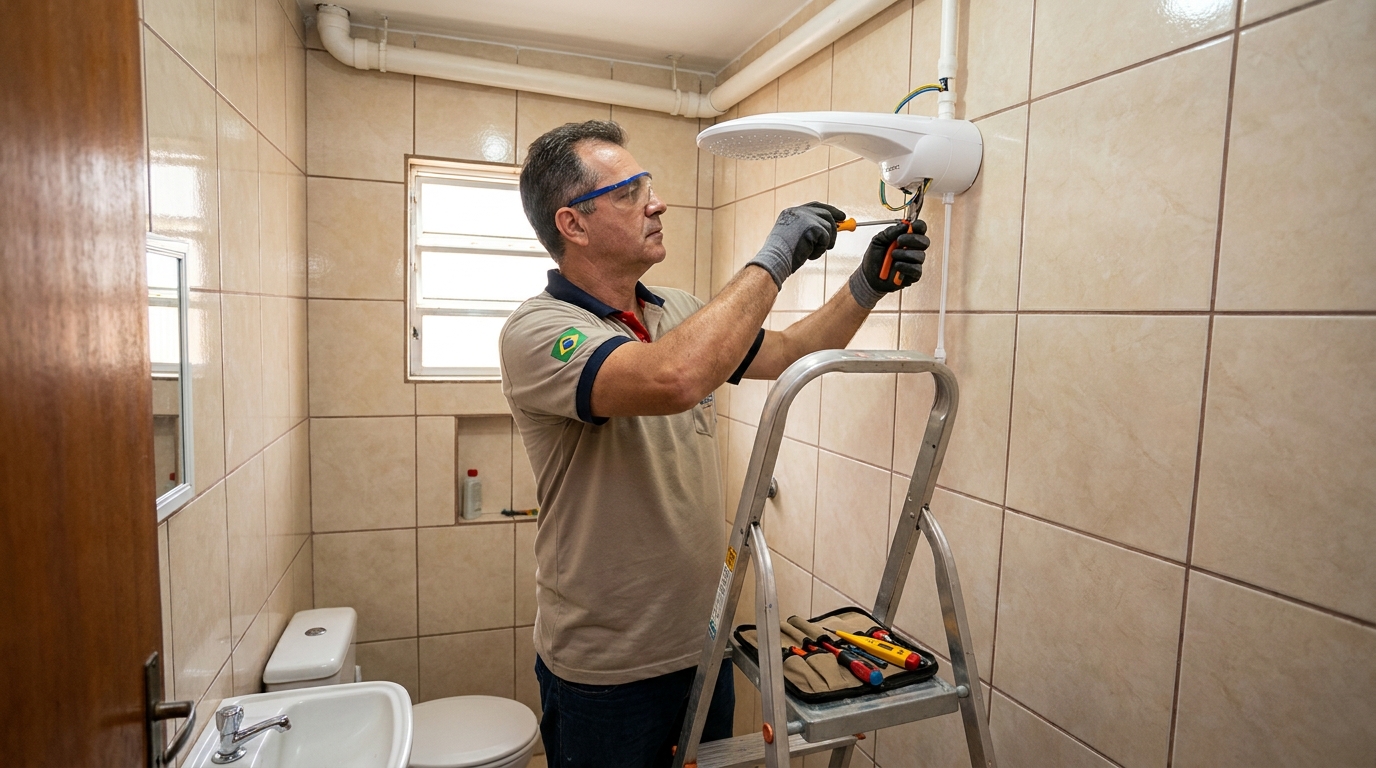 Instalação com pressurizador em Belém-PA